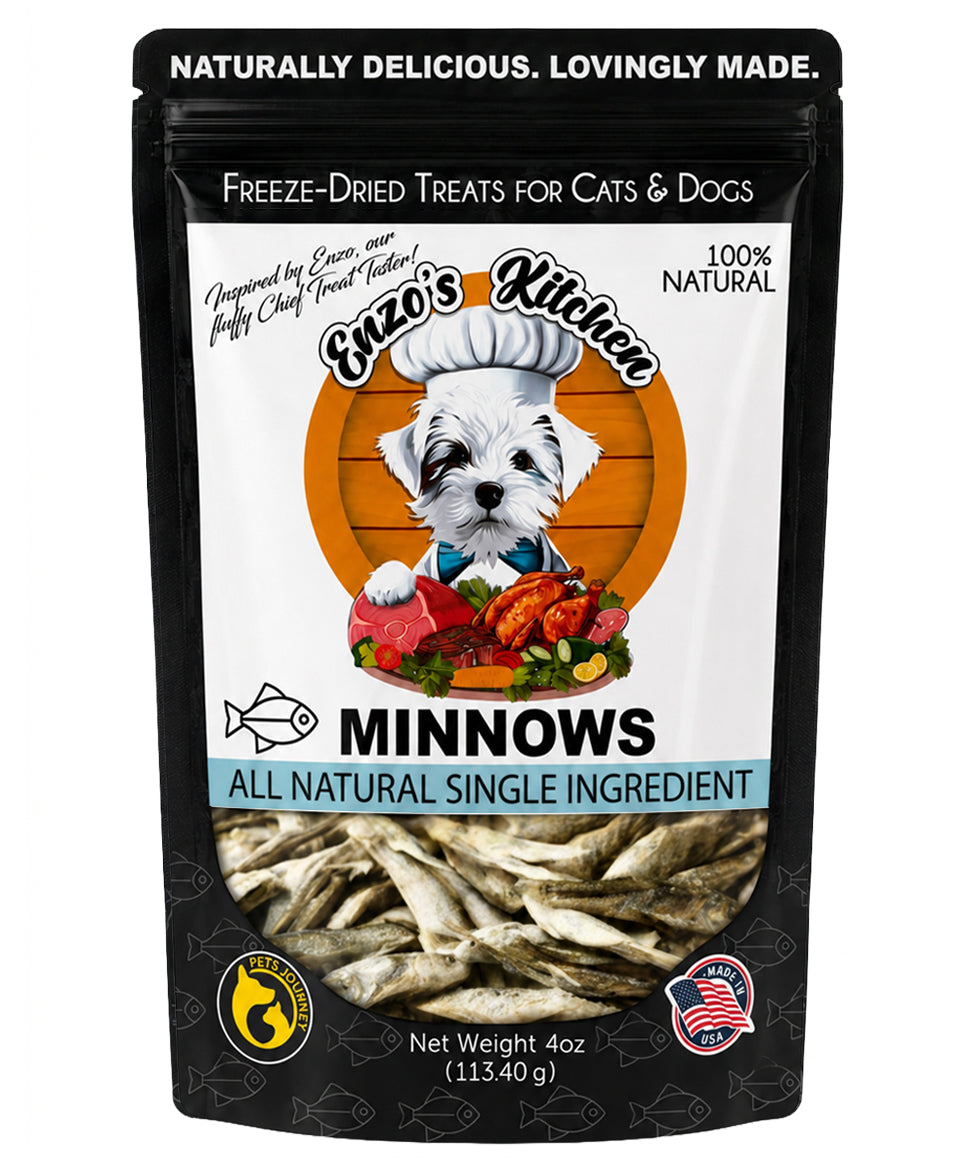 Enzo's Kitchen Freeze-Dried Minnows for Dogs and Cats