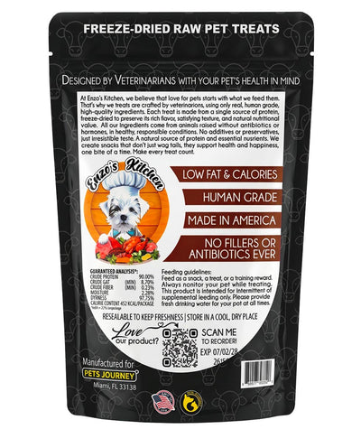Enzo's Kitchen Freeze Dried Beef-Liver for Dogs and Cats