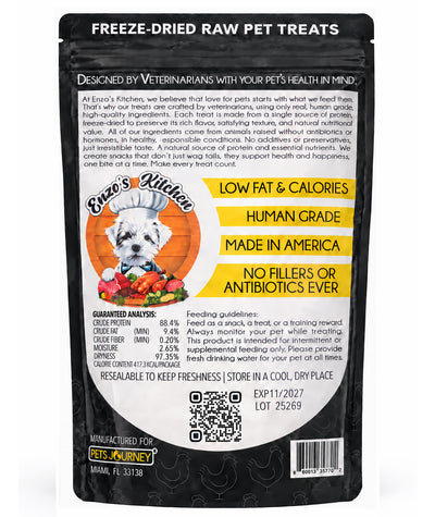 Enzo's Kitchen Freeze Dried Chicken Breast for Dogs and Cats